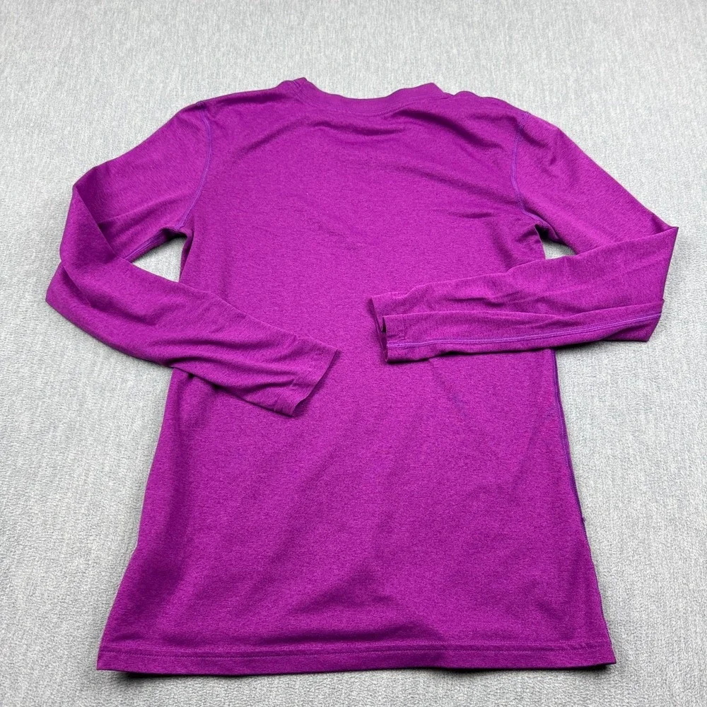 Nike Shirt Womens Small Purple Dri-Fit Performance Long‎ Short Sleeve Athletic